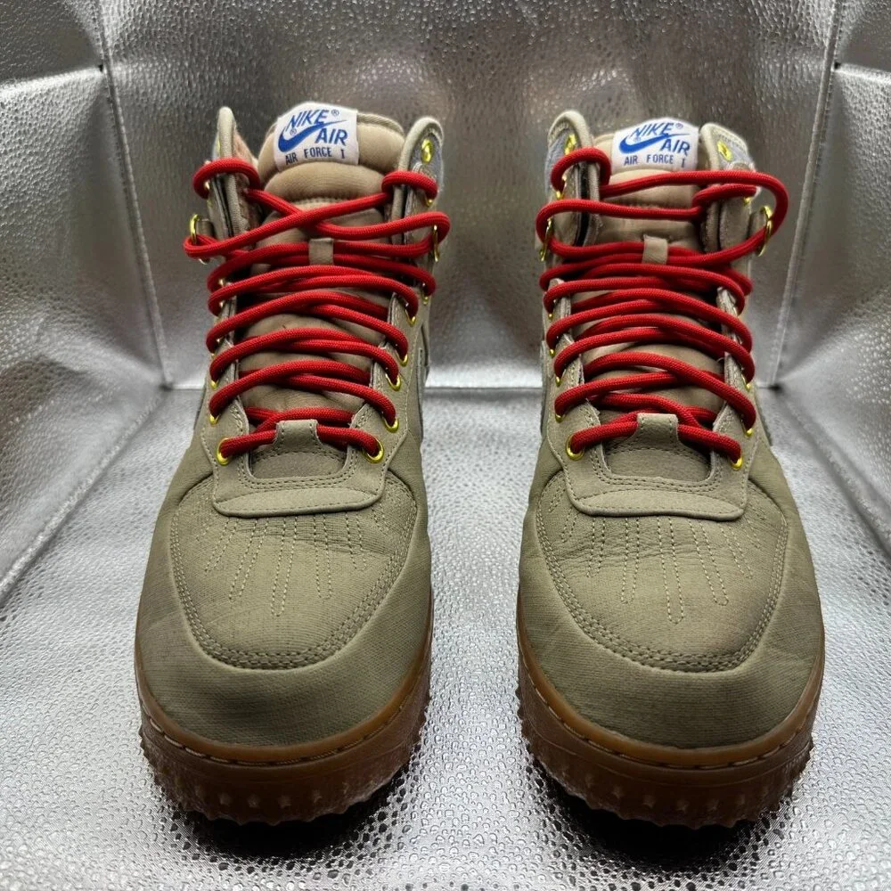 Size 10 Nike Air Force 1 Duckboot Bamboo High Top Mens Athletic Shoes 444745-203